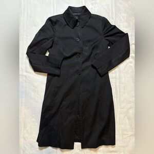 Nine West Black Long Sleeve Dress Coat